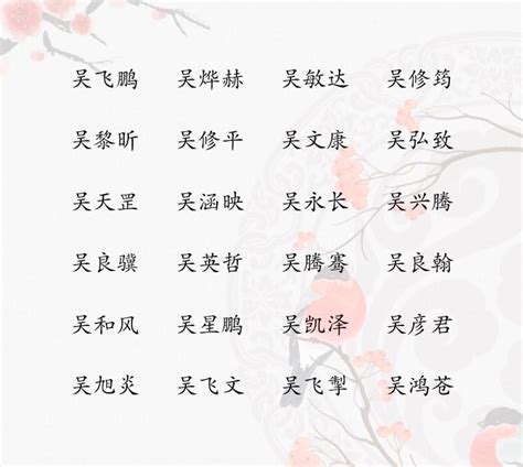 姓吳 取名|吴姓的取名大全 吴姓寓意好的名字